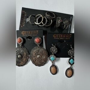 Shyanne Silver Jewelry with Coral and Turquoise Accents